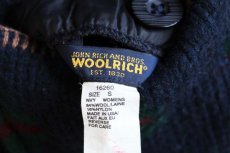 画像3: 00s USA製 WOOLRICH JOHN RICH AND BROS ウールリッチ ネイティブ柄 リバーシブル ロング ウール ブランケット コート W-S (3)