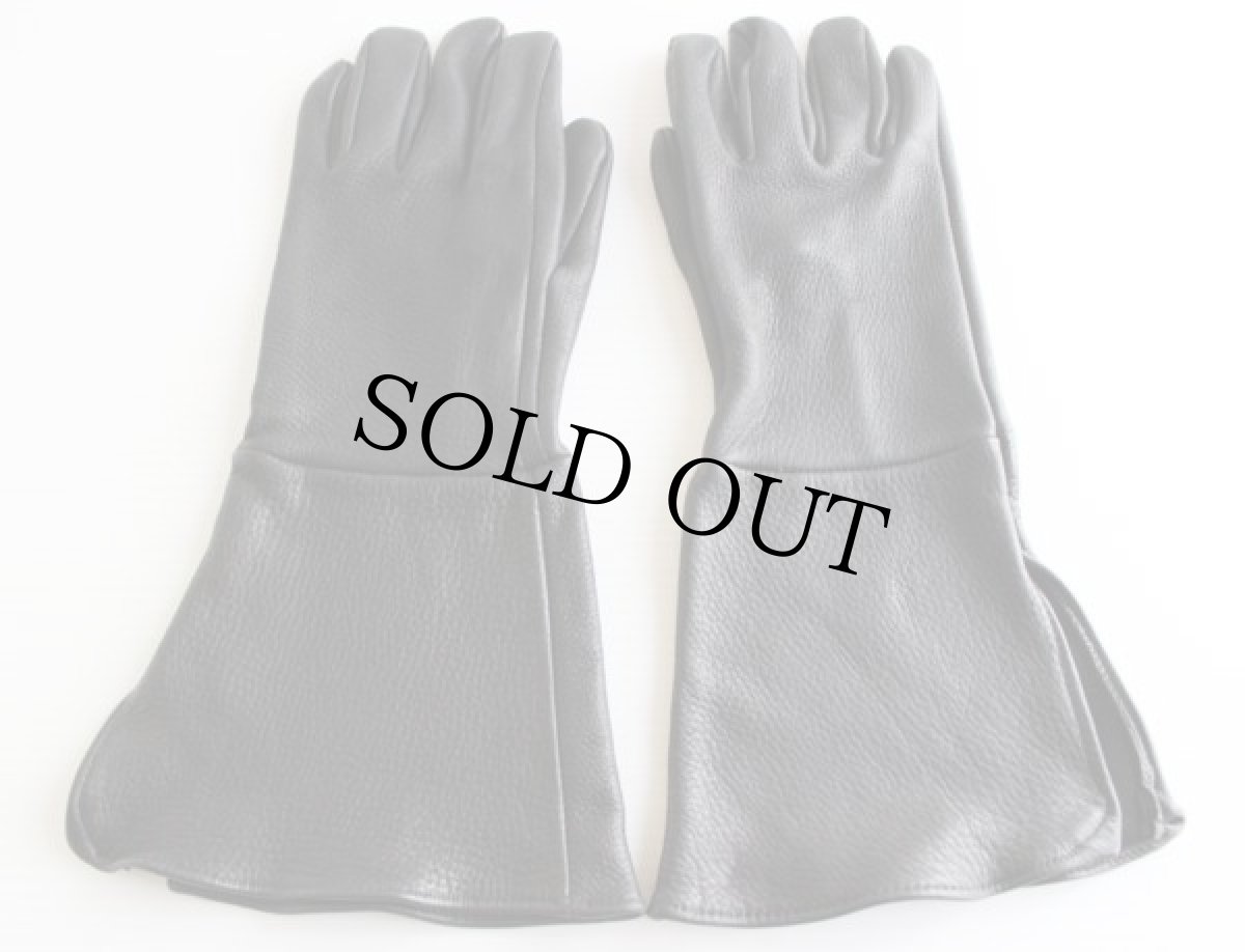 画像3: UNKNOWN ディアスキン レザーグローブ ロング 黒 (3)