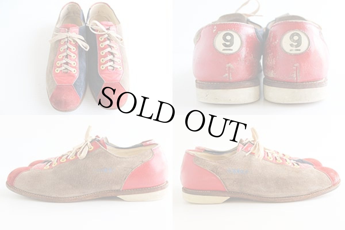 画像2: BOBWOLF マルチカラー スエードレザー ボウリングシューズ 9 (2)