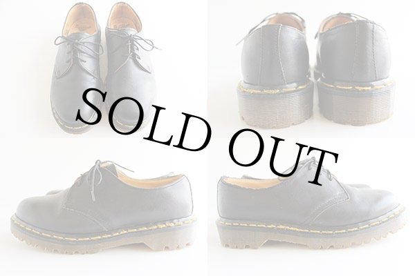 英国製 DR.MARTENSドクターマーチン 3ホール レザーシューズ 黒 英国製 DR.MARTENSドクターマーチン 3ホール レザーシューズ 黒