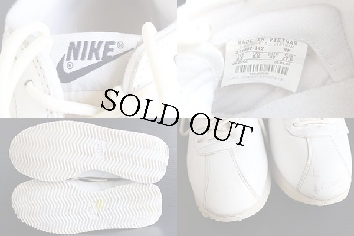 画像3: 06 NIKEナイキ レザー コルテッツ スニーカー 白×紺 27.5cm (3)