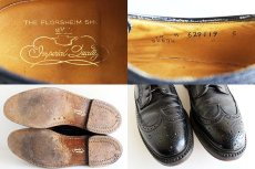 画像3: ビンテージ FLORSHEIMフローシャイム IMPERIAL レザーシューズ 黒 10A★革靴 (3)
