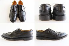 画像2: ビンテージ FLORSHEIMフローシャイム IMPERIAL レザーシューズ 黒 10A (2)