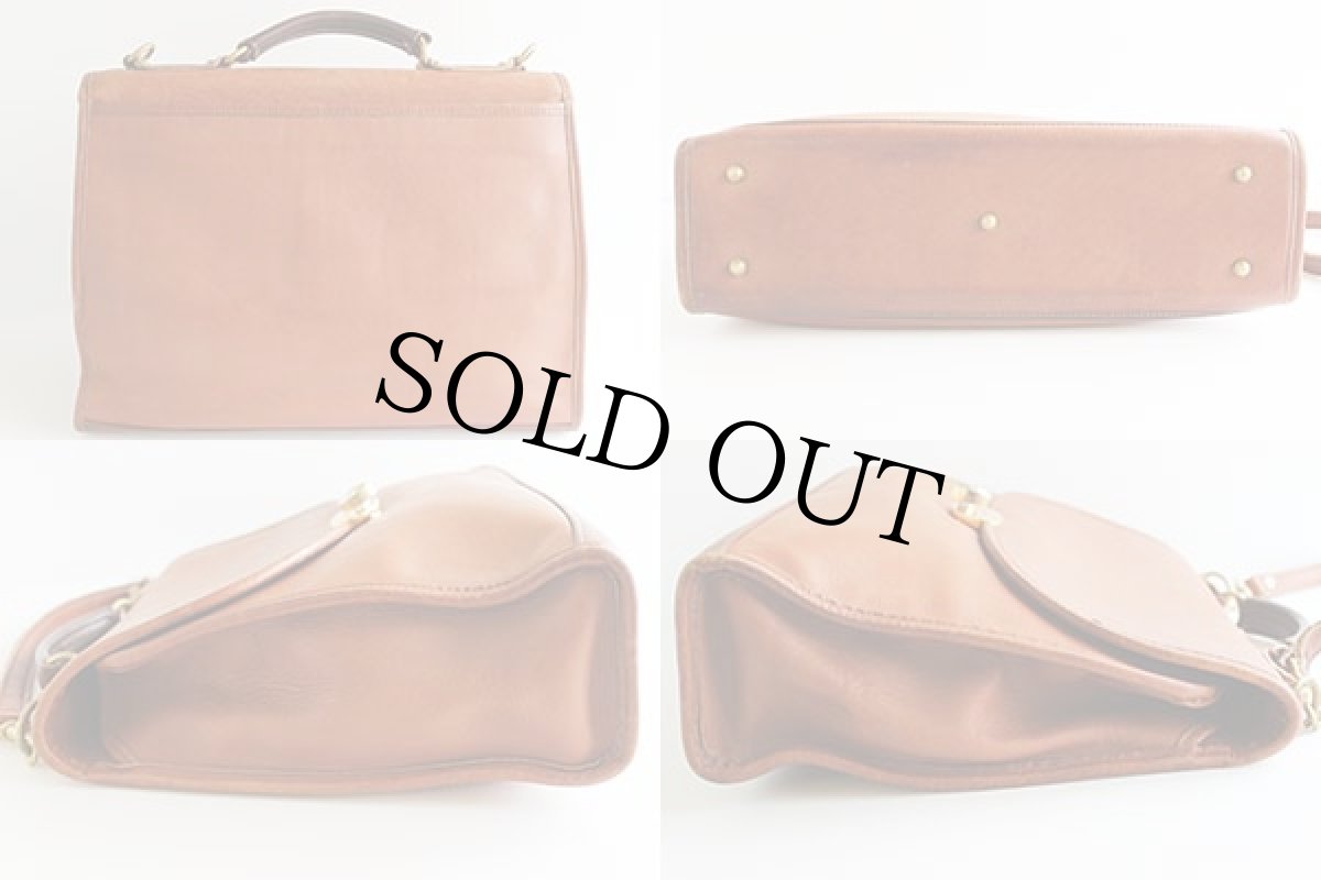 画像2: USA製 JACK GEORGES 2WAY レザー ブリーフケース 茶 (2)