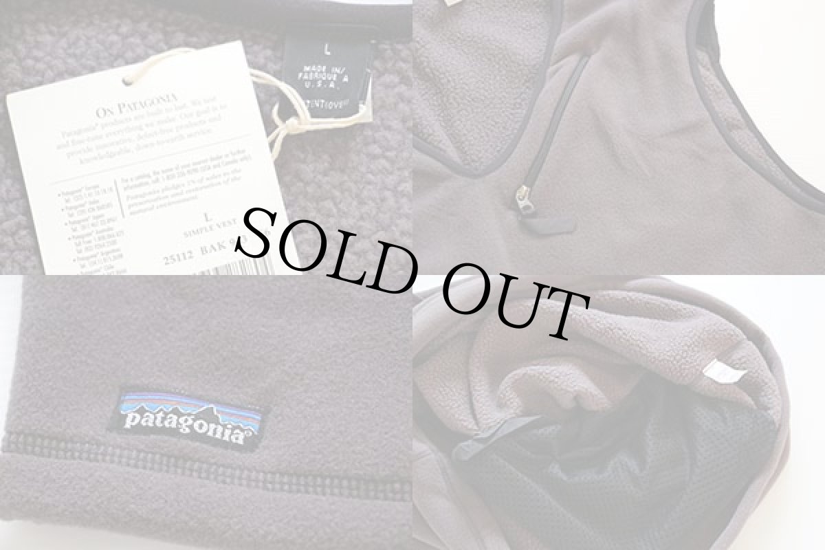 画像3: デッドストック★90s USA製 patagoniaパタゴニア シンプルベスト バーク L (3)
