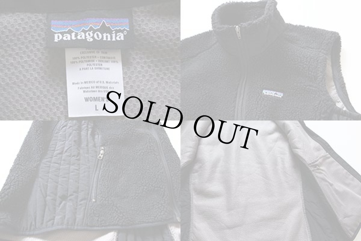 画像3: patagoniaパタゴニア レトロX フリースベスト 黒 W-L (3)