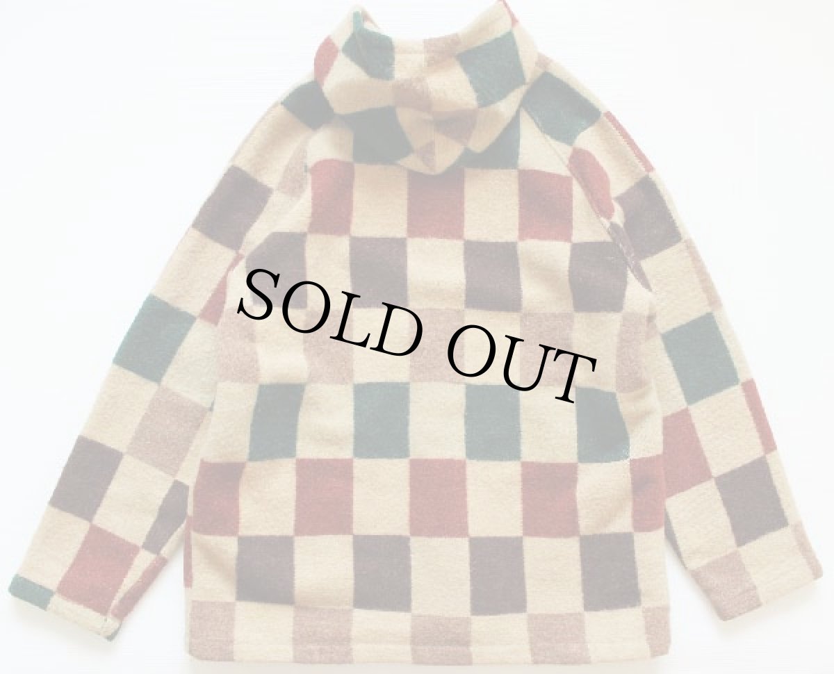 画像2: 70s Woolrichウールリッチ マルチカラー ウール ブランケット パーカー L (2)