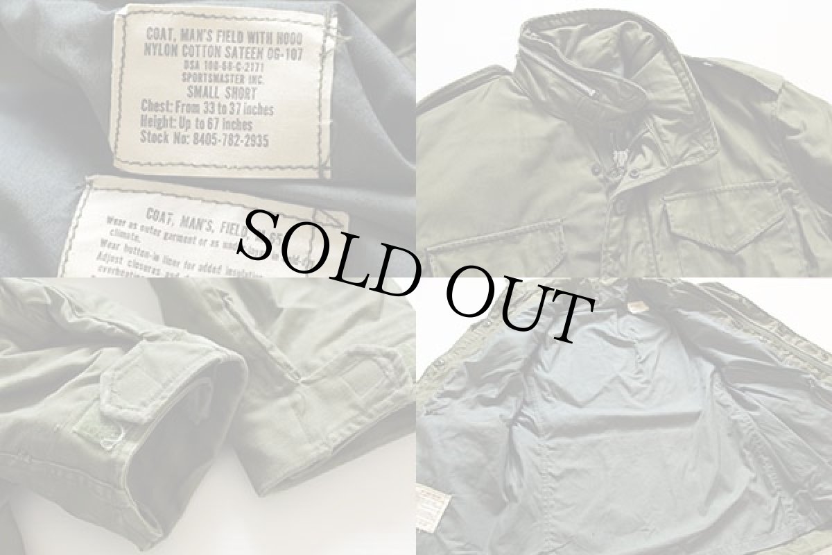 画像3: 60s 米軍 U.S.ARMY M-65 フィールドジャケット グレーライナー 2nd オリーブグリーン S-S (3)