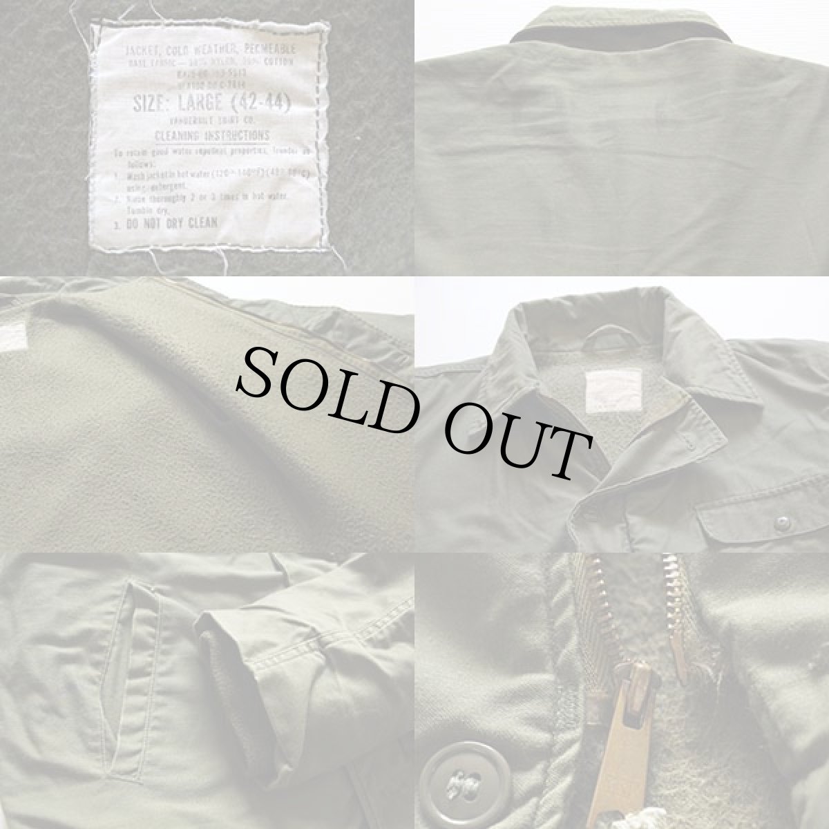 画像4: 80s 米軍 U.S.NAVY A-2 デッキジャケット L (4)