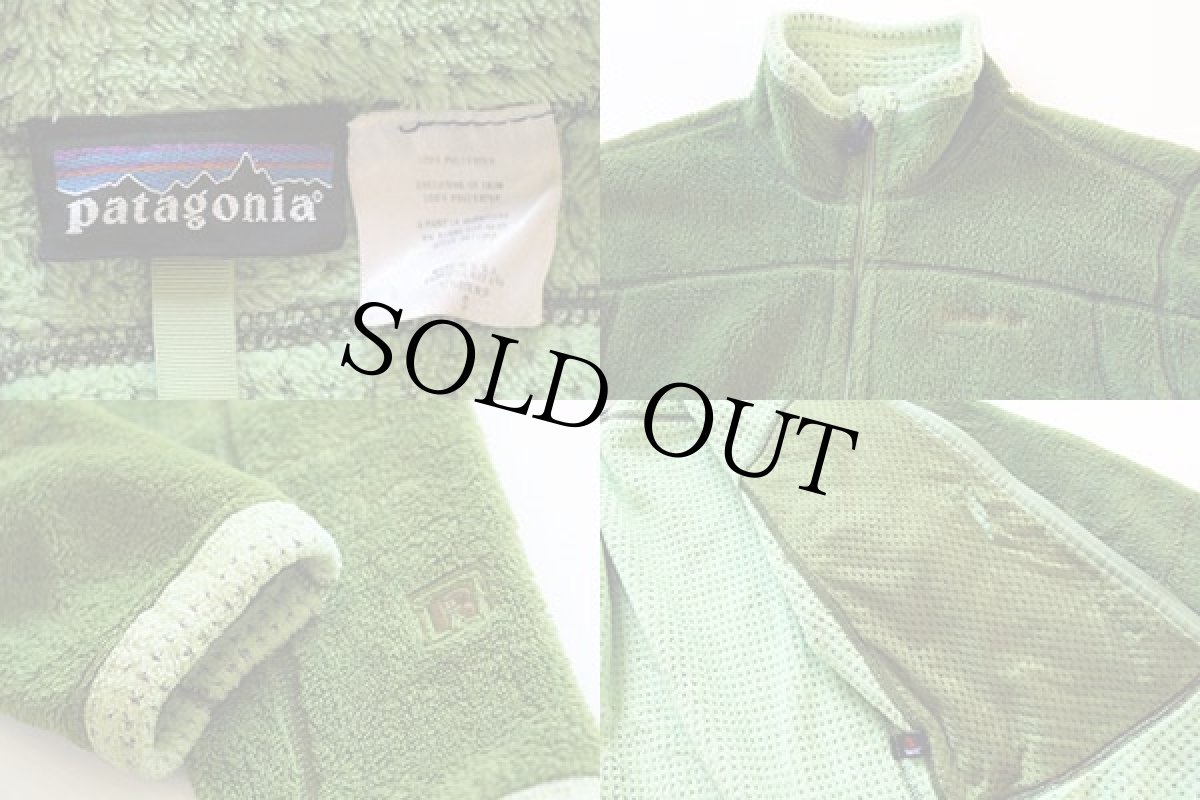 画像3: 00s USA製 patagoniaパタゴニア R4 フリースジャケット 緑 W-S (3)