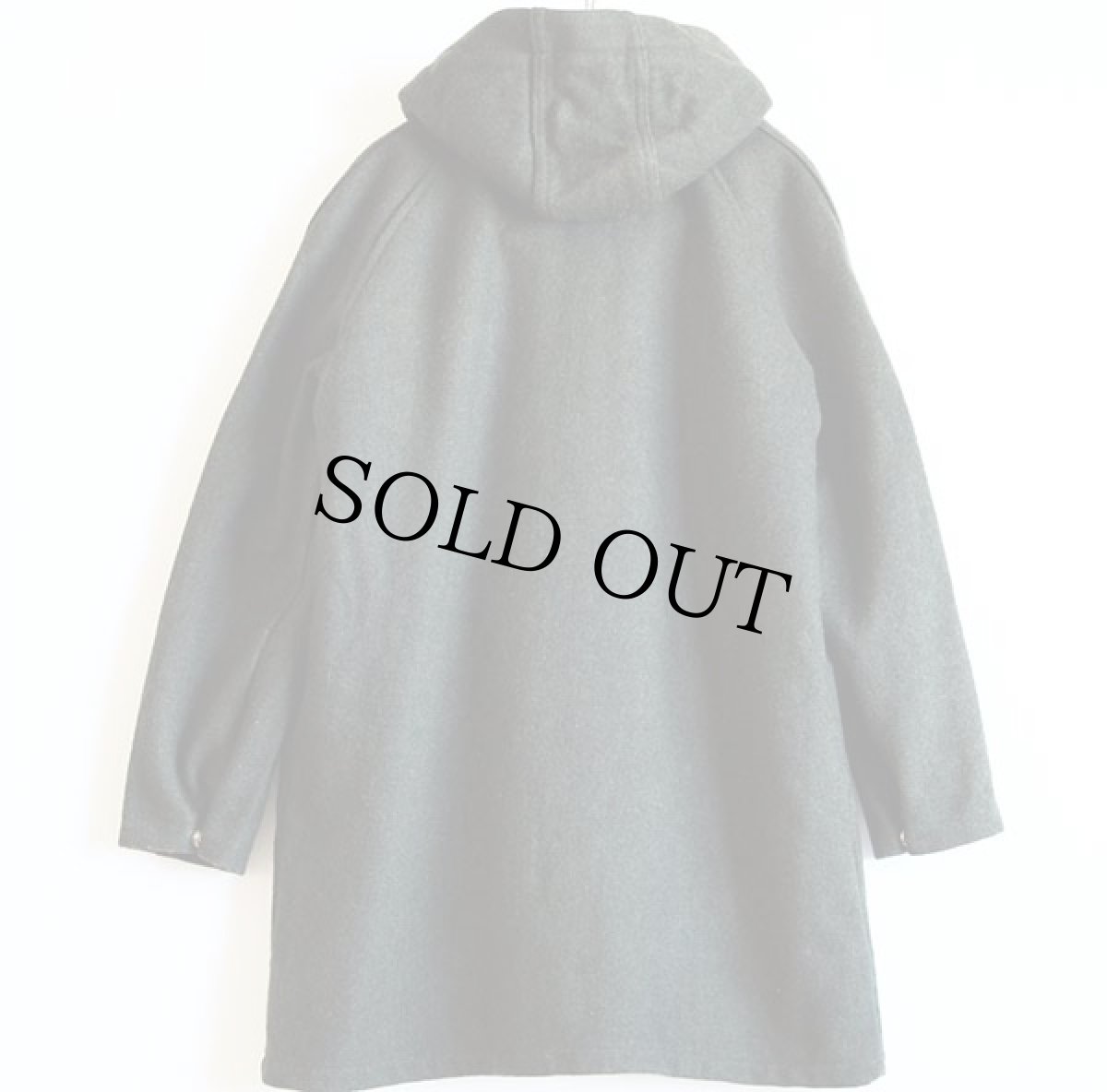 画像2: 70s Sears ボアライナー付き フーデッド ウールコート 深緑 (2)