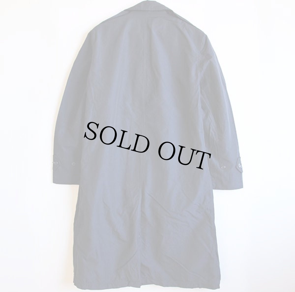 画像2: 50s 米軍 USAF レインコート キャップ付き 紺 38S (2)