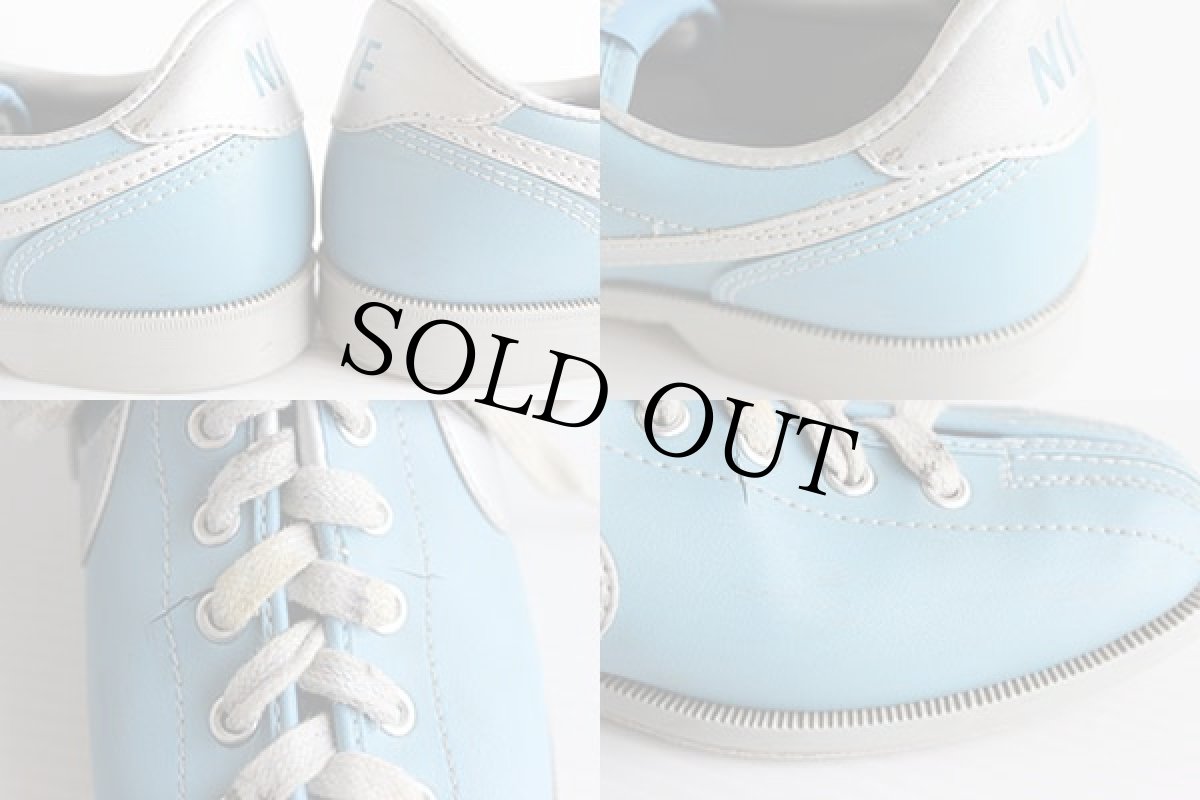 画像4: 80s NIKEナイキ ボウリングシューズ 水色 8★スニーカー (4)