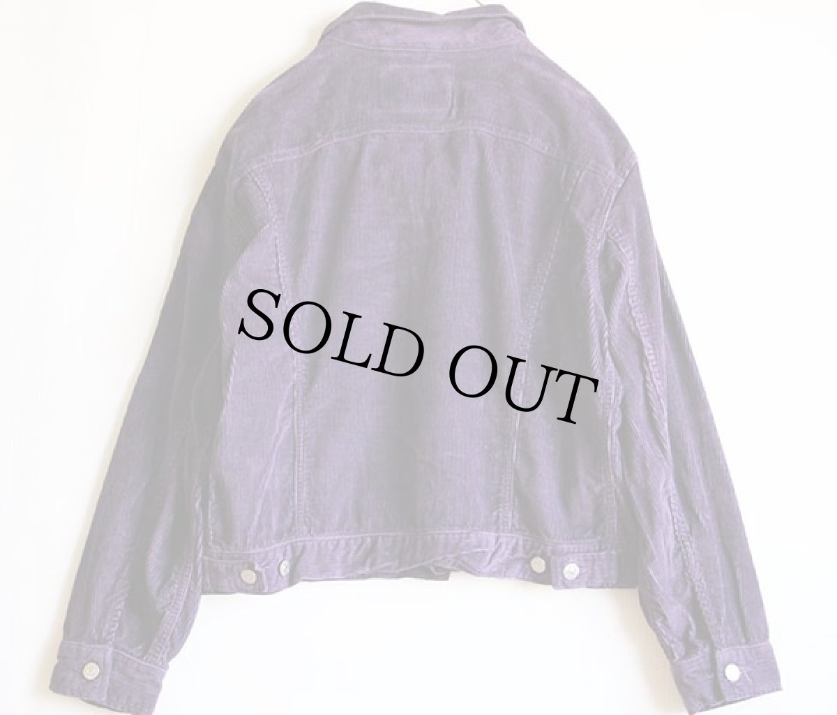 画像2: 90s USA製 Calvin Kleinカルバンクライン コーデュロイジャケット 紫 S (2)