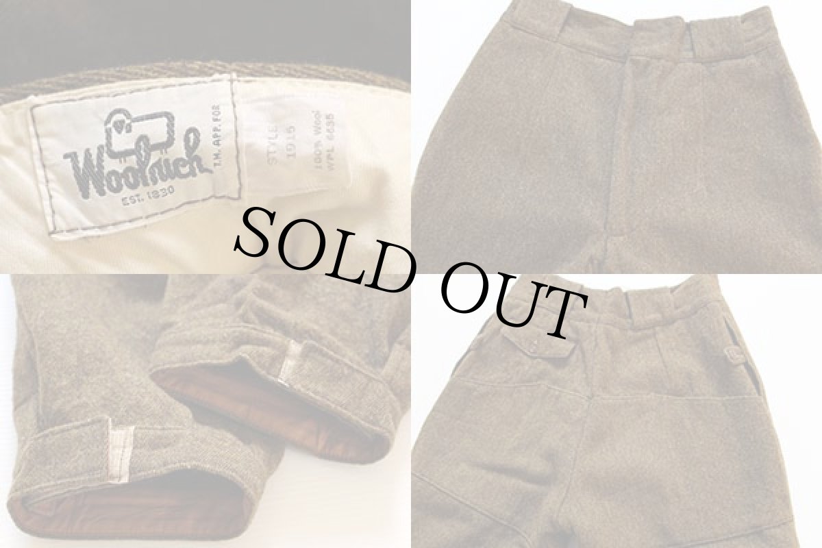 画像3: 70s Woolrichウールリッチ ニッカポッカ ウールパンツ w30 (3)