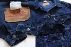 画像3: 70s LEVI'Sリーバイス BIGE コーデュロイジャケット 紺 (3)