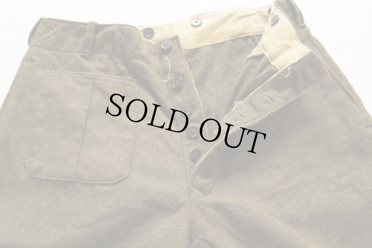 画像2: 60s ギリシャ軍 実物 ウールパンツ 6 (2)