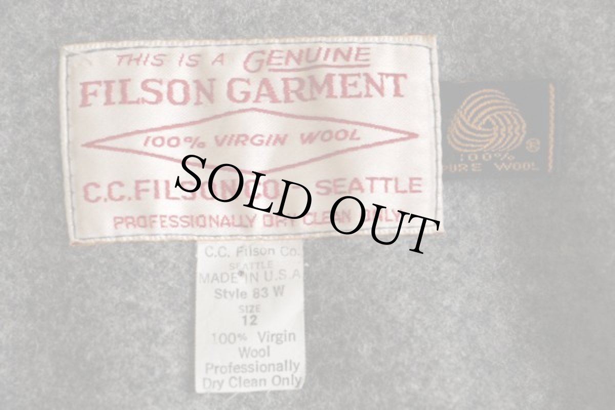 画像4: 80s USA製 FILSONフィルソン ダブル マッキーノクルーザー グレー 12 (4)