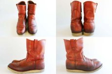 画像2: 90s USA製 REDWINGレッドウイング 866 アイリッシュセッター ペコスブーツ 赤茶 9E (2)