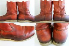 画像4: 90s USA製 REDWINGレッドウイング 866 アイリッシュセッター ペコスブーツ 赤茶 9E (4)