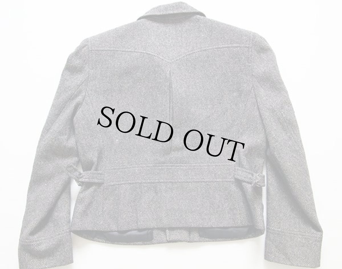 画像2: LAUREN ラルフローレン ダブルライダース ウールジャケット 10 (2)