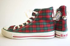 画像2: 90s USA製 CONVERSEコンバース ALL STARオールスター HI クリスマス限定 チェック 5 (2)