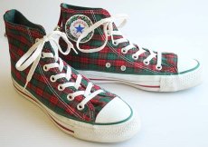 画像1: 90s USA製 CONVERSEコンバース ALL STARオールスター HI クリスマス限定 チェック 5 (1)