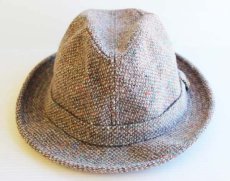 画像2: USA製 PENDLETONペンドルトン ツイード フェドラハット 7 1/2 (2)