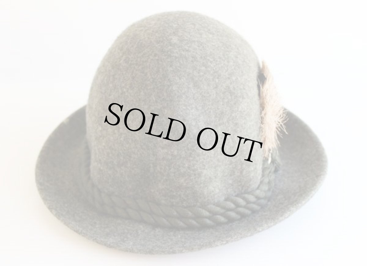 画像2: 70s 西ドイツ製 ウール チロリアンハット (2)