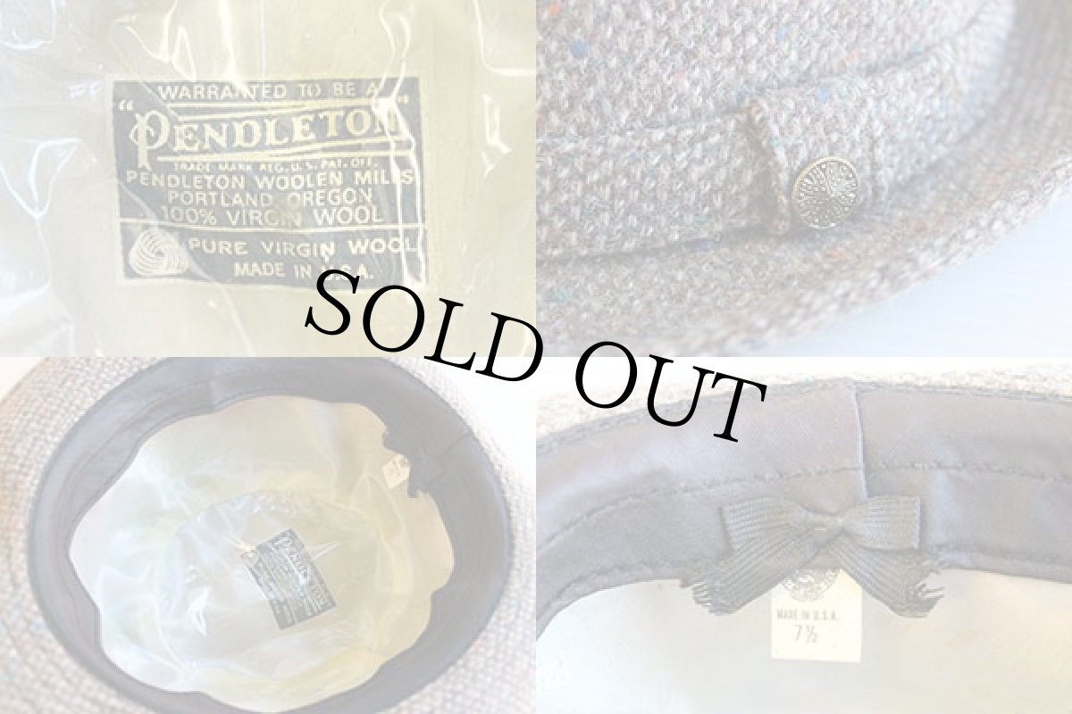 画像3: USA製 PENDLETONペンドルトン ツイード フェドラハット 7 1/2 (3)