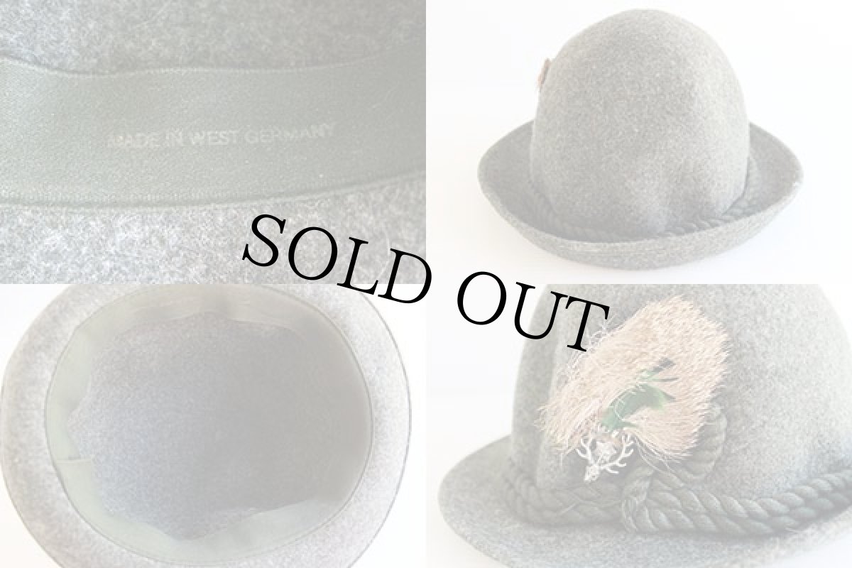 画像3: 70s 西ドイツ製 ウール チロリアンハット (3)