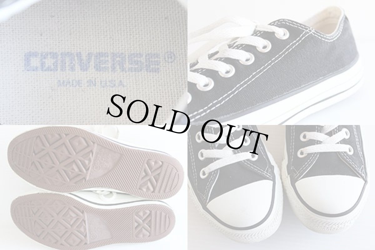 画像3: 90s USA製 CONVERSEコンバース ALL STARオールスター Low 黒 5 (3)