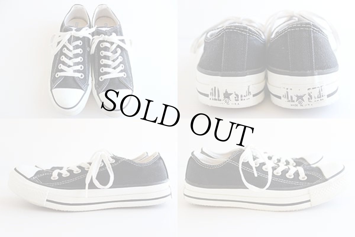 画像2: 90s USA製 CONVERSEコンバース ALL STARオールスター Low 黒 5 (2)