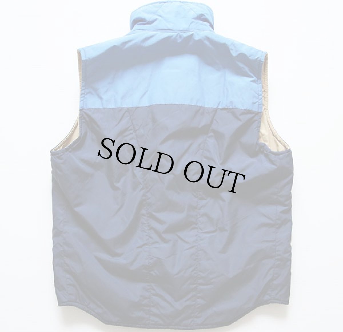 画像2: 70s SIERRA DESIGNSシエラデザイン ツートン ヨーク切り替え 中綿ベスト 紺×青 L (2)