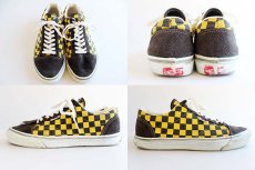画像2: 90s USA製 VANSバンズ チェッカー柄 8★スニーカー (2)