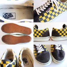 画像3: 90s USA製 VANSバンズ チェッカー柄 8★スニーカー (3)