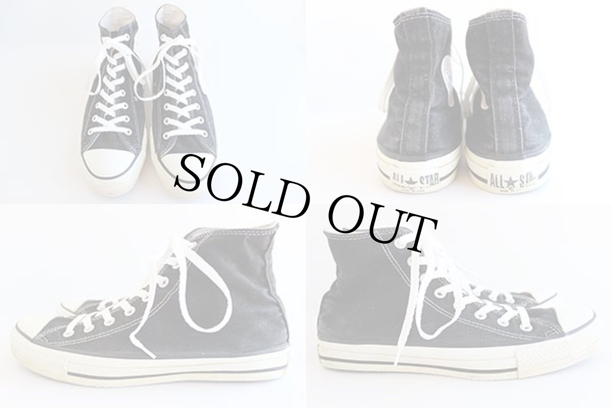 画像2: 90s USA製 CONVARSEコンバース ALL STARオールスターHI 黒 9.5 (2)