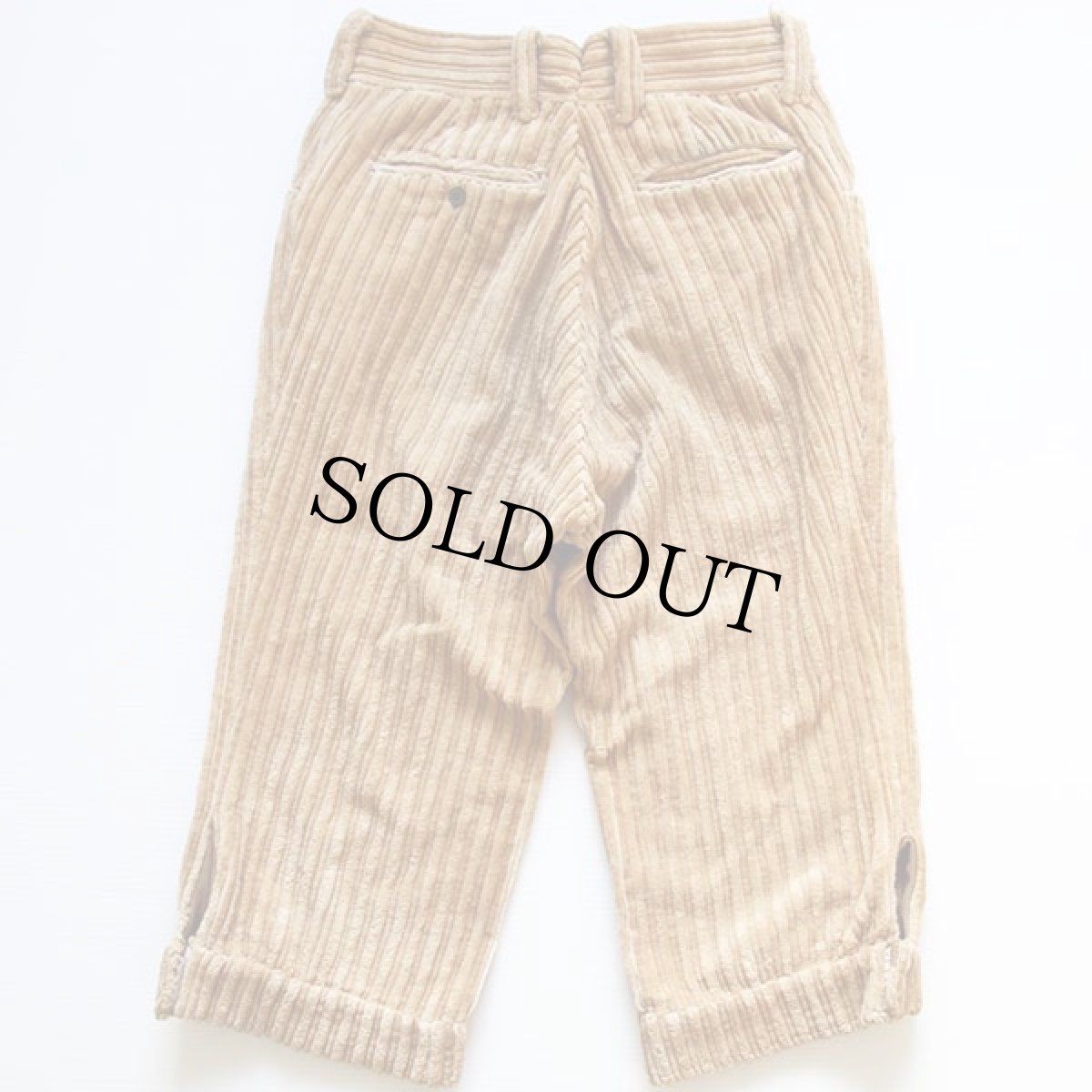 画像2: 70s ベロア ニッカポッカパンツ カスタム ベージュ w30 (2)