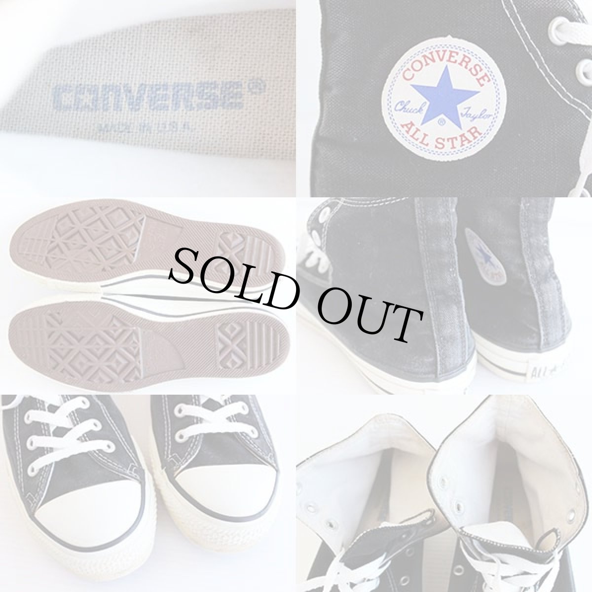 画像3: 90s USA製 CONVARSEコンバース ALL STARオールスターHI 黒 9.5 (3)