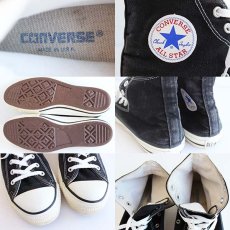 画像3: 90s USA製 CONVARSEコンバース ALL STARオールスターHI 黒 9.5 (3)