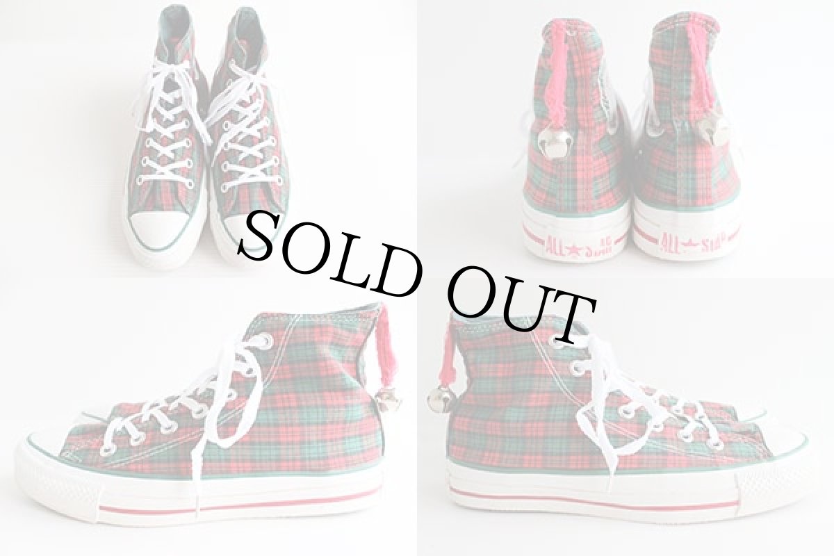 画像2: 90s USA製 CONVERSEコンバース ALL STARオールスター HI クリスマス限定 チェック 6 (2)