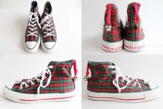 画像2: 90s USA製 CONVERSEコンバース ALL STARオールスター HI クリスマス限定 チェック 6 (2)