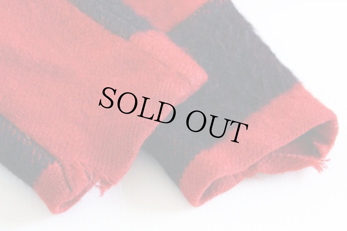 画像7: 40s 英国製 HUDSON'S BAYハドソンズベイ ウール ブランケット コート 赤 (7)