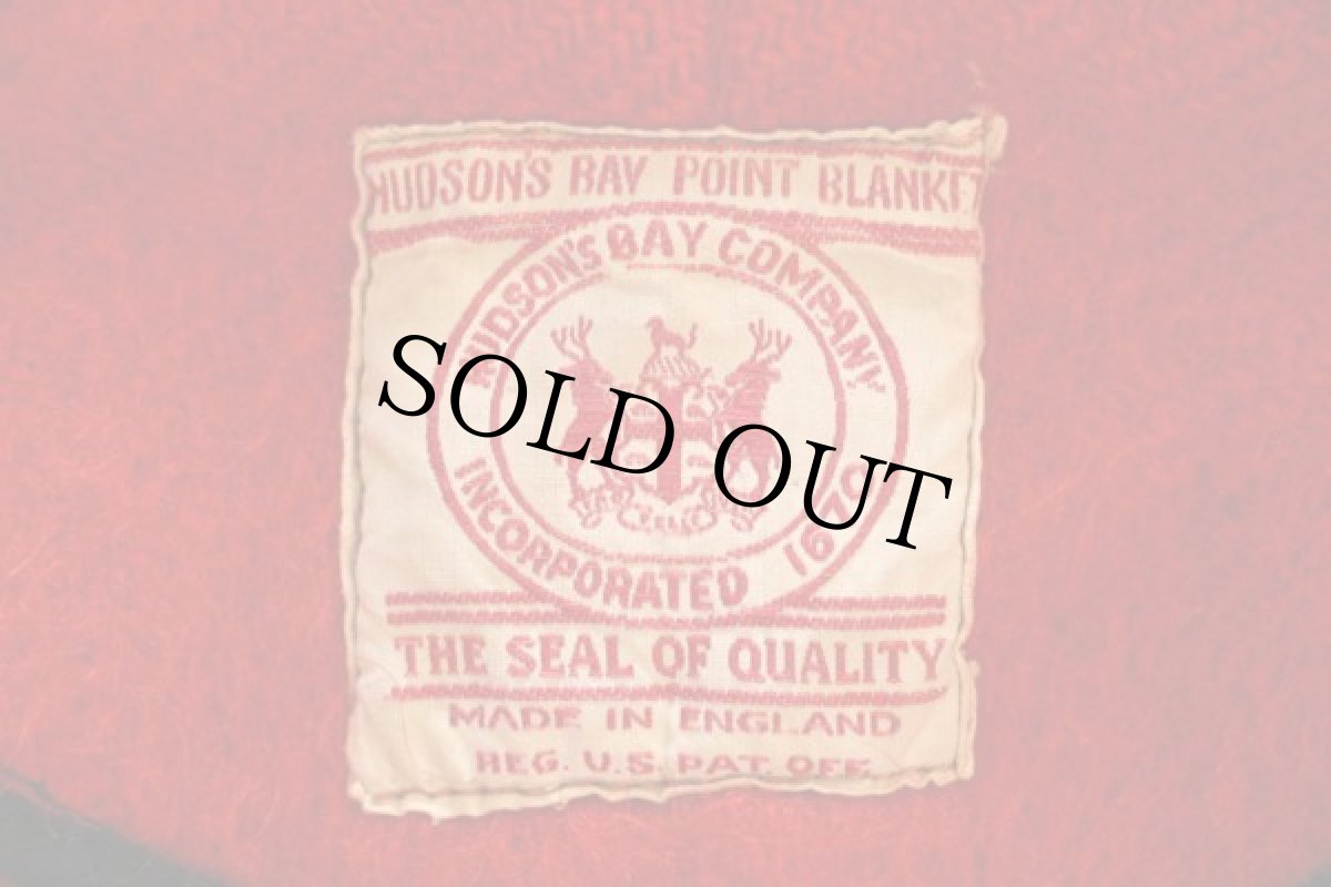 画像3: 40s 英国製 HUDSON'S BAYハドソンズベイ ウール ブランケット コート 赤 (3)