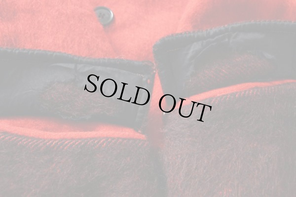 画像10: 40s 英国製 HUDSON'S BAYハドソンズベイ ウール ブランケット コート 赤 (10)