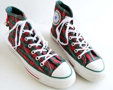 画像1: 90s USA製 CONVERSEコンバース ALL STARオールスター HI クリスマス限定 チェック 6 (1)