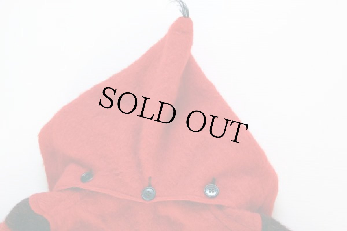 画像5: 40s 英国製 HUDSON'S BAYハドソンズベイ ウール ブランケット コート 赤 (5)