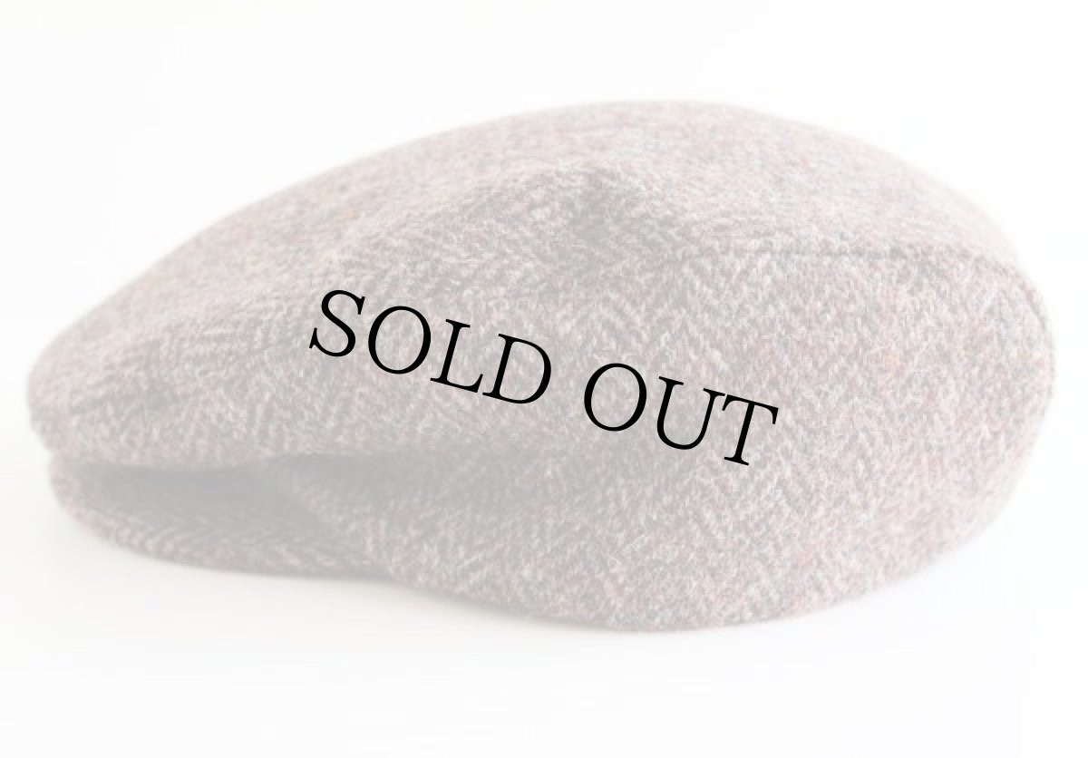 画像2: USA製 KANGOLカンゴール×Harris Tweedハリスツイード ウールハンチング 59cm (2)