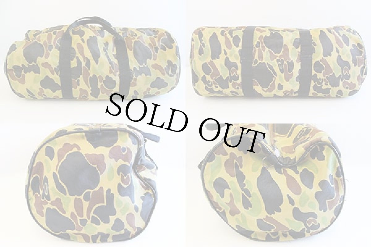 画像2: 80s ダックハンターカモ ダッフルバッグ (2)