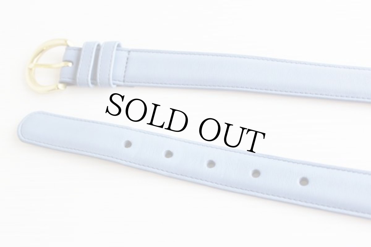 画像2: USA製 COACHコーチ カウハイド レザーベルト 薄紫 L★359 (2)